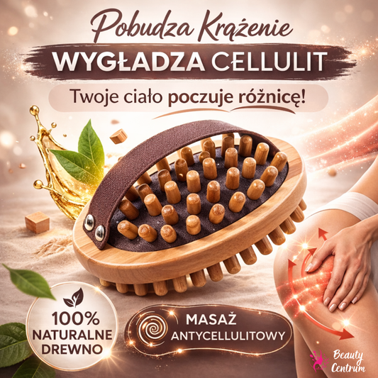🪵 Drewniany Roller Antycellulitowy