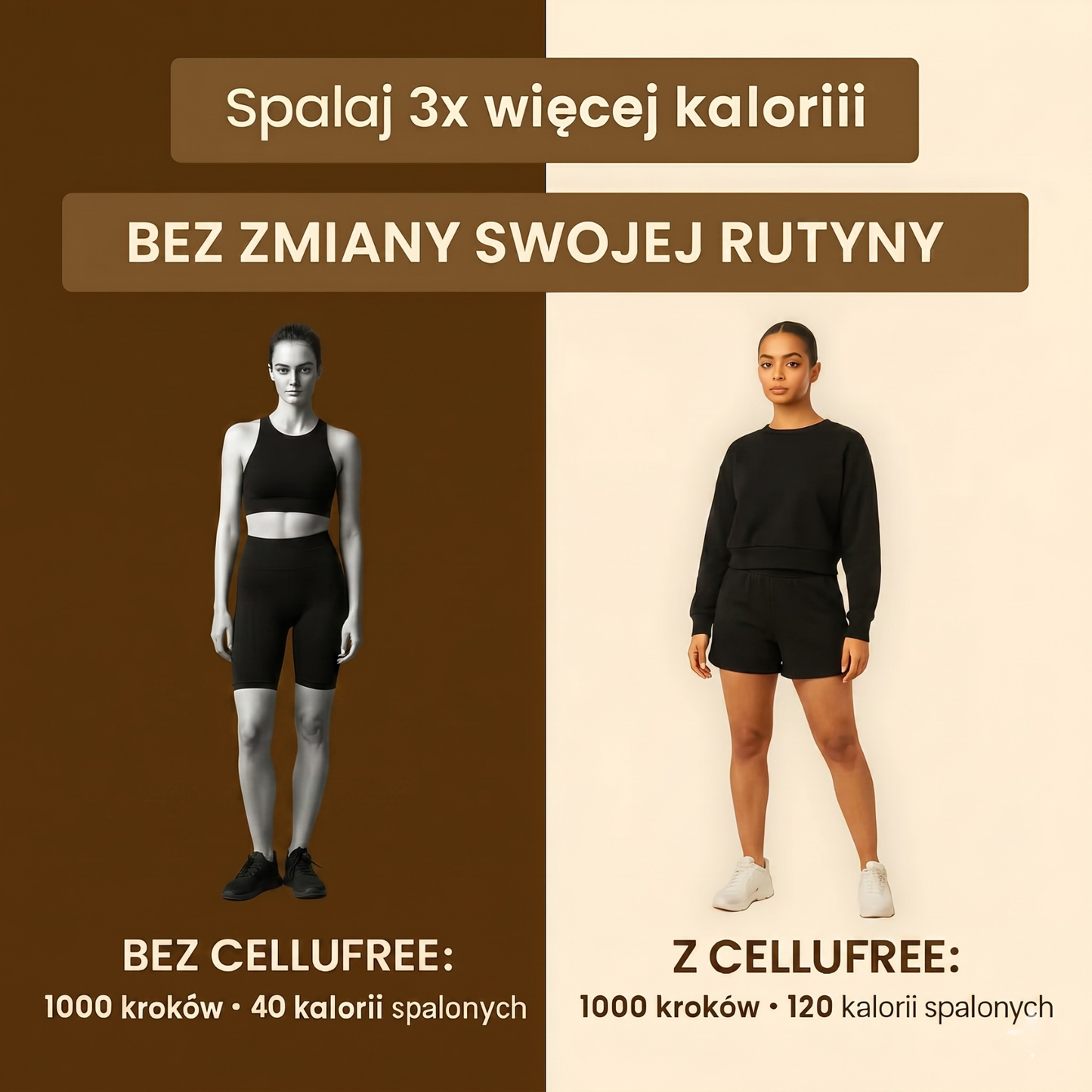 Cellufree - Krótkie antycellulitowe leginsy na lato